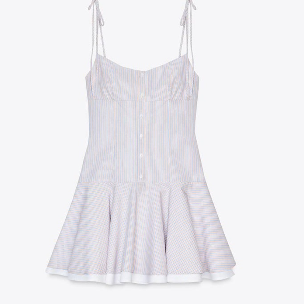 SHORT STRIPED DRESS - Picture 6 of 8